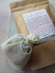 PostPartum Bath Tea Bags ll Organic Herbs