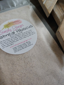 Oatmeal Hibiscus Gentle Exfoliation ll Dry Face Scrub - SimplyGinger