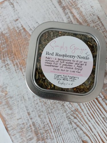 Red Raspberry Leaf + Nettle Tea ll Organic Herbs