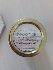 Elderberry SYRUP ( Made ) 8,16,32 oz Glass Jar ll Organic Herbs ll Pre-Made Syrup