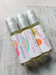 Little Girls Rollerball Trio, Happy Place+Attention+Peace Essential Oil Rollers, Back To School Essentials ll Kids