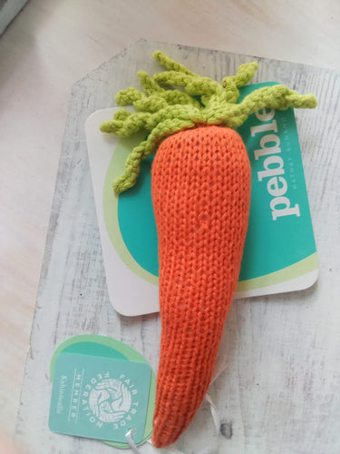 Carrot Crochet Rattle ll Handmade + Fair Trade