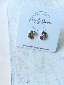 Cactus Plant Life Earrings ll Sterling Silver Studs ll Little Girls Earrings ll Birthday Gifts