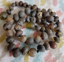 Raw Green Baltic Amber Teething Necklace ll  Pain ll Stress ll Drooling + More - SimplyGinger