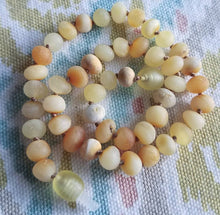 Raw Buttermilk Baltic Amber Necklace ll Teething Pain ll Drooling ll Gum Swelling - SimplyGinger