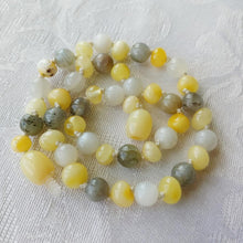 Moonstone, Labradorite + Polished Buttermilk Baltic Amber Teething Necklace ll Pain ll Calming ll Drooling + More - SimplyGinger