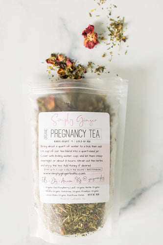 Simply Ginger Pregnancy Tea, Tea For Pregnant Mamas, Pregnancy Herbal Tea, Pregnancy Infusions, Organic Pregnancy Tea