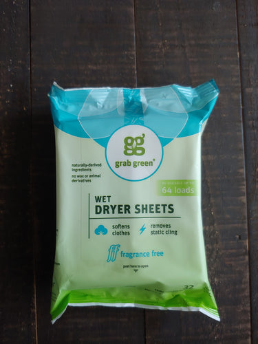 Wet Dryer Sheets ll Grab Green