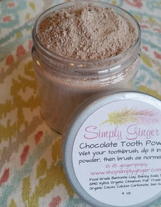 Tooth Powder - Raw Theobroma Cacao ( Chocolate ) - SimplyGinger