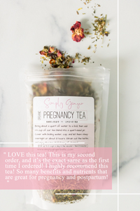 Organic Simply Ginger Pregnancy Tea, Herbal Tea, Tea for Pregnant Mama. TTC